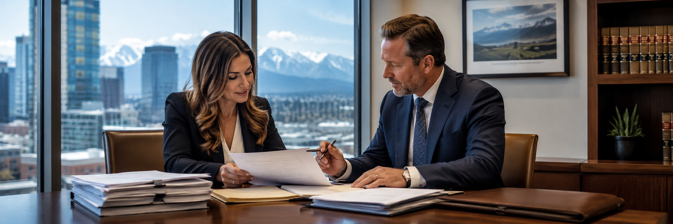 Organized car accident cases with medical bills, accident report, calculator, legal expenses, cost records, fee details, insurance claim paperwork, and compensation documents.